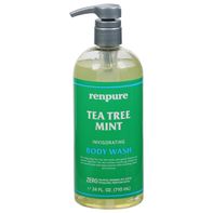 Gel douche revitalisant à l'arbre à thé et à la menthe Renpure