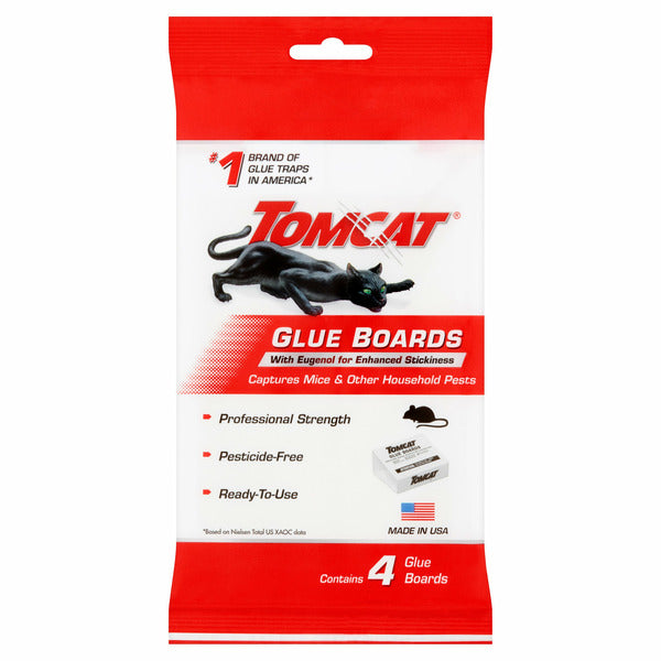 Tomcat Glue Boards - 4 Count for Effective Pest Control