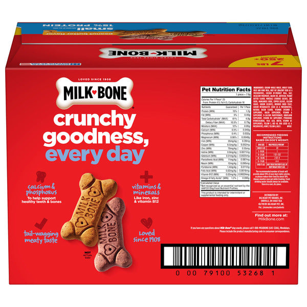 Milk-Bone Peanut Butter Flavor Dog Biscuits - 7 Lb. Box