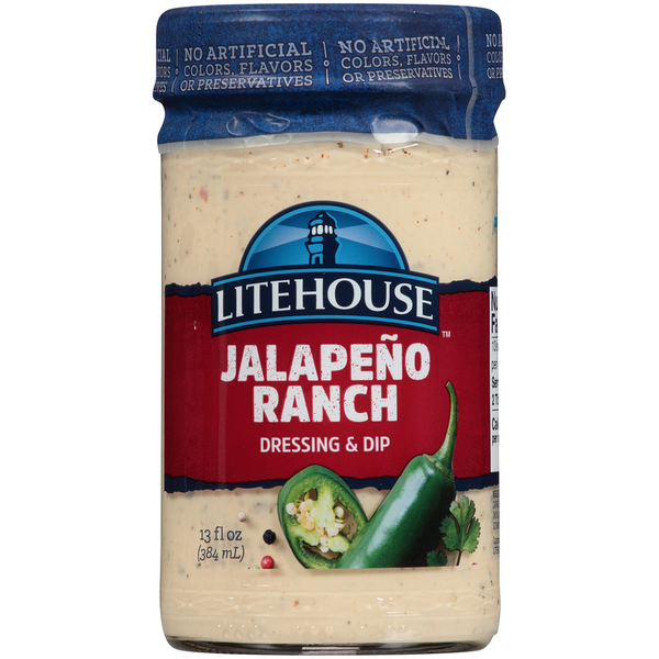 Vinaigrette et trempette Ranch Jalapeño Litehouse