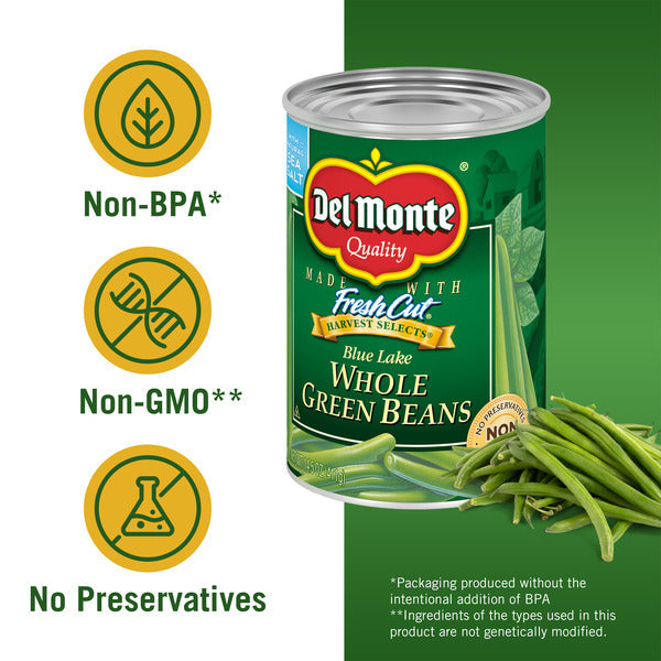 Del Monte Whole Green Beans - Premium Quality