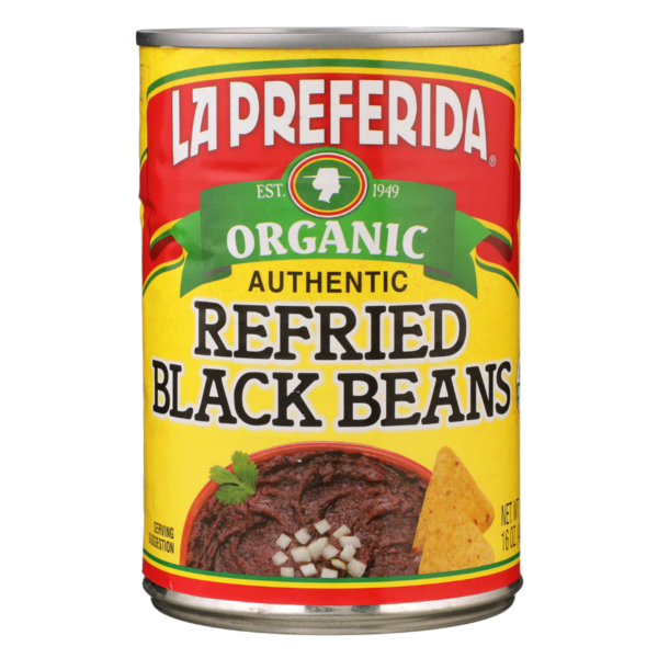 Frijoles Negros Refritos Orgánicos La Preferida