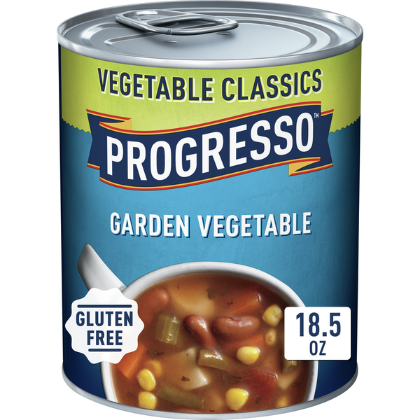 Soupe en conserve de légumes du jardin Progresso