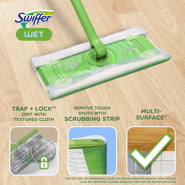 Recharges de lingettes humides Swiffer Sweeper - Parfum frais