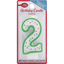 Vela de Cumpleaños Betty Crocker, Número 2, 3 Pulgadas