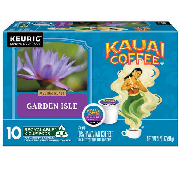 Kauai Coffee 10-Capsules de Café à Torréfaction Moyenne
