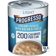 Soupe crémeuse légère de pommes de terre avec bacon et fromage Progresso