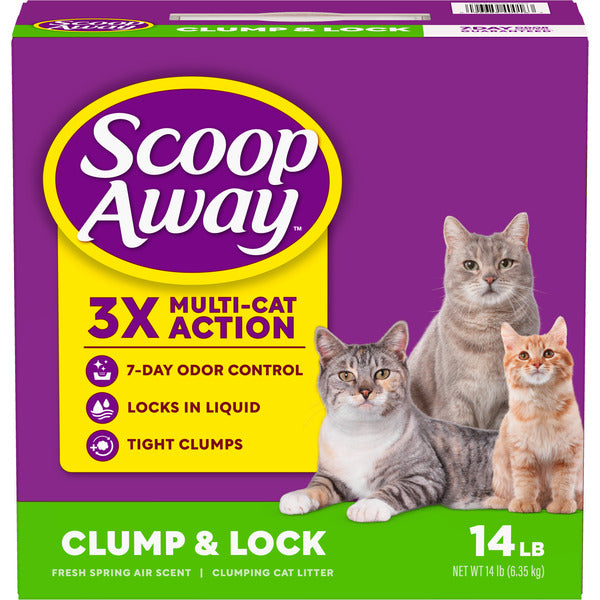 Scoop Away Clump and Lock Cat Litter - Fresh Spring Air Scent