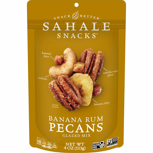 Mélange Glacé Sahale Snacks, Pacanes au Rhum et à la Banane