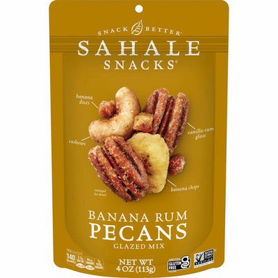 Sahale Snacks Glazed Mix, Banana Rum Pecans