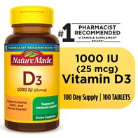 Nature Made Vitamin D3 1000 IU Tablets