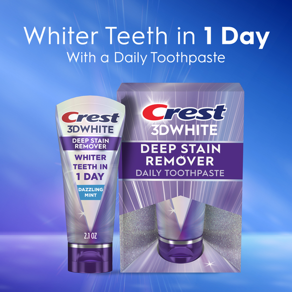 Crest 3D White Deep Stain Remover Dentifrice Quotidien - Menthe Éclatante