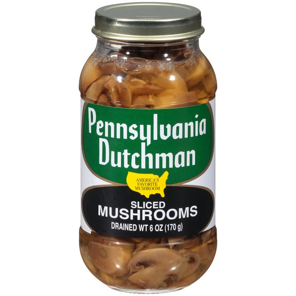 Penn Dutch 6oz Sliced Mushrooms in Glass Jar