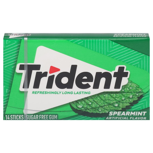 Chicle Sin Azúcar Trident Sabor Menta