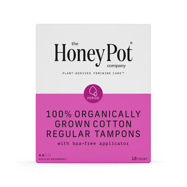 The Honey Pot Company Organic Cotton Regular Tampons
