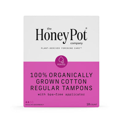The Honey Pot Company Organic Cotton Regular Tampons