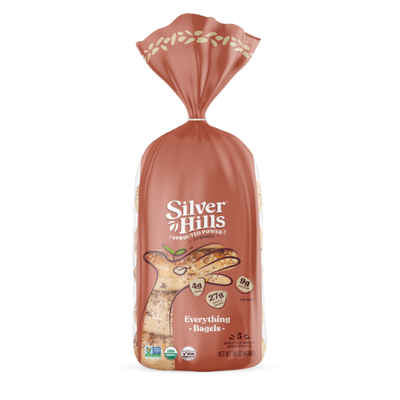Bagel tout en grains germés biologique de Silver Hills Bakery
