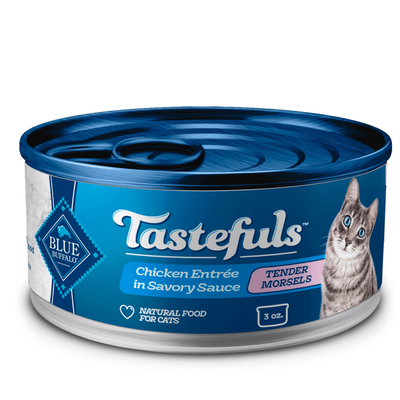 Blue Buffalo Tastefuls Comida Húmeda Natural para Gatos Adultos - Entrée de Pollo