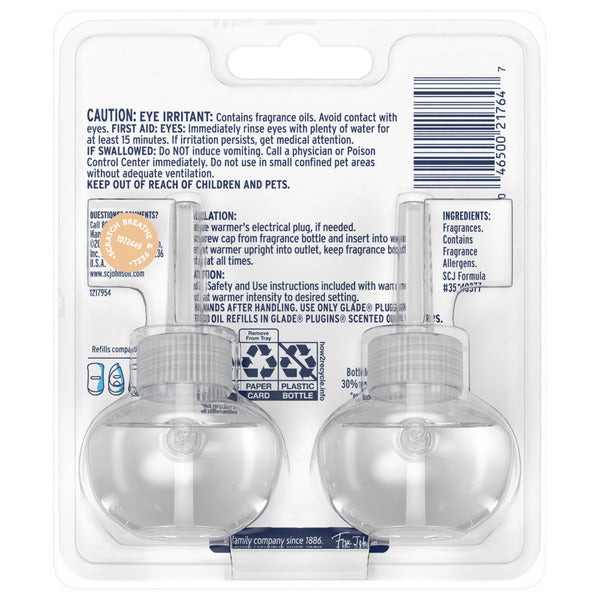 Recargas de Aceite Aromatizante Glade PlugIns - Abrazo de Vainilla Sutil