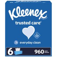 Kleenex Trusted Care Facial Tissues - Boîtes Plates (2 Paquet)