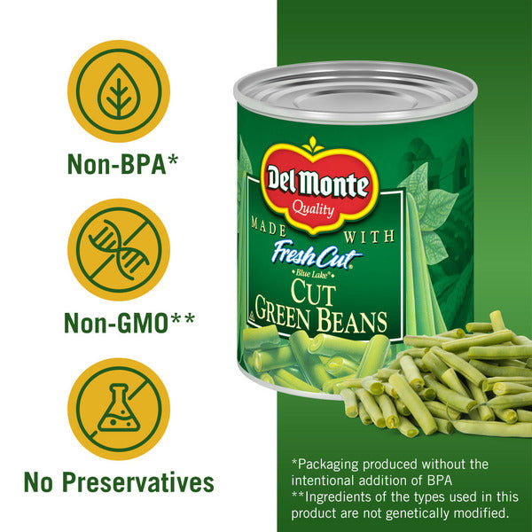 Del Monte Blue Lake Cut Green Beans - Verduras enlatadas