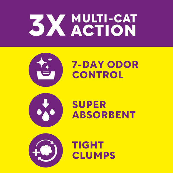 Scoop Away Multi Cat Litter - Meadow Fresh Scent, Clumping Formula
