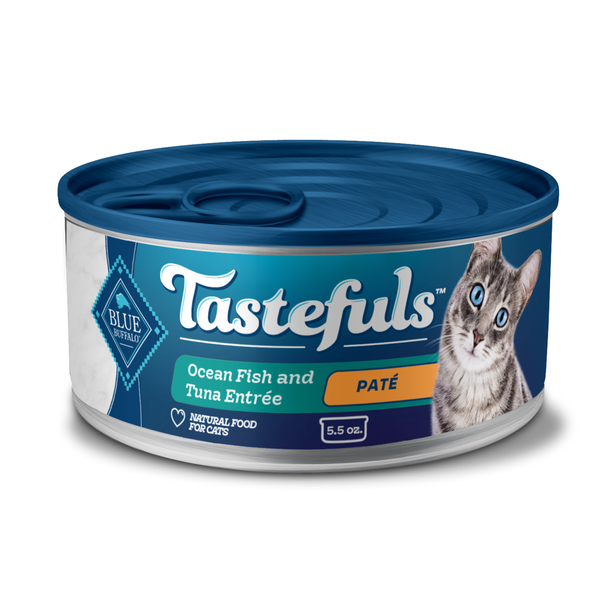 Comida Húmeda para Gatos Blue Buffalo Tastefuls Natural Pate - Pescado del Océano y Atún