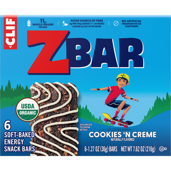 ZBAR Cookies 'N Creme Soft-Baked Energy Snack Bars - 7.62 oz