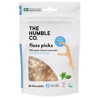 The Humble Co. Palillos de Hilo Dental a Base de Plantas, Menta