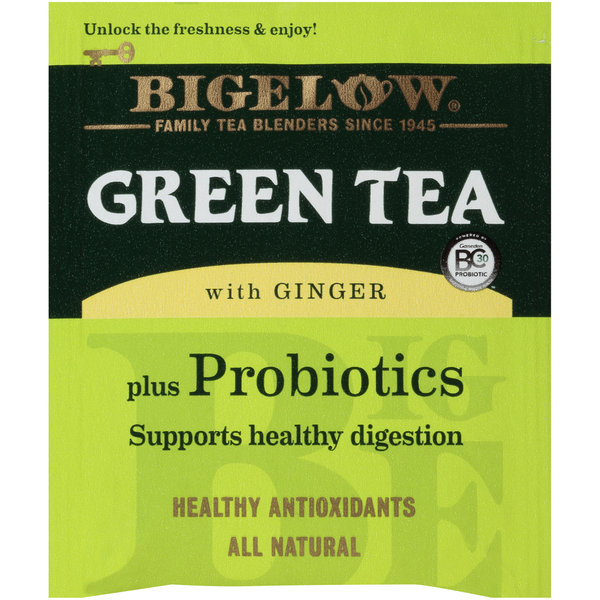 Thé vert Bigelow avec gingembre et probiotiques