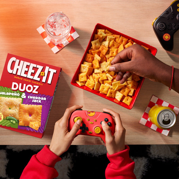 Galletas de Aperitivo Cheez-It DUOZ Jalapeño y Cheddar Jack, 12.4 oz