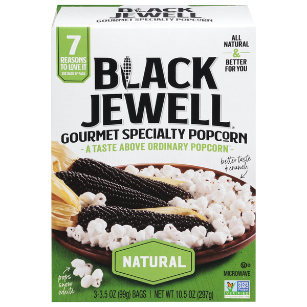 Grains de maïs à éclater gourmet Black Jewell - Snack naturel spécial