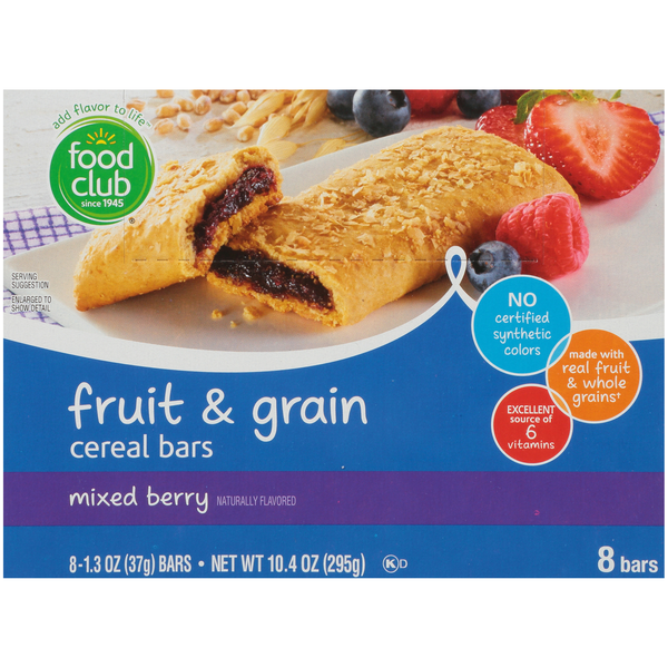 Barras de Cereal de Frutas y Granos de Bayas Mixtas Food Club