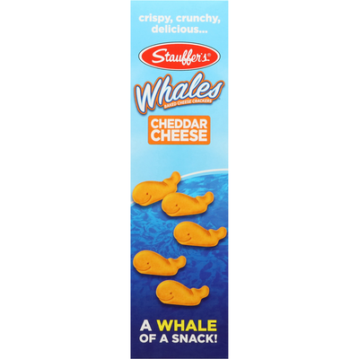 Stauffers Whales Baked Cheddar Cheese Crackers
