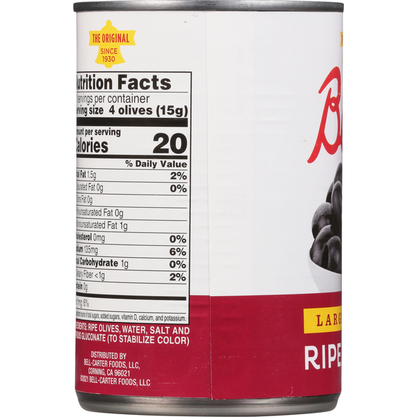 Bell's Ripe Pitted Olives - Large Size