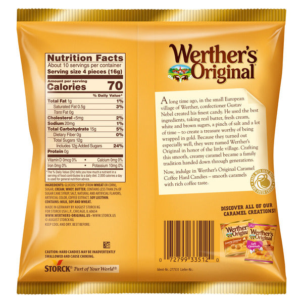 Bonbons durs au caramel et au café Werther's Original