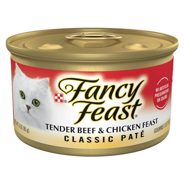Purina Fancy Feast Ternera y Pollo Sin Granos Comida Húmeda para Gatos