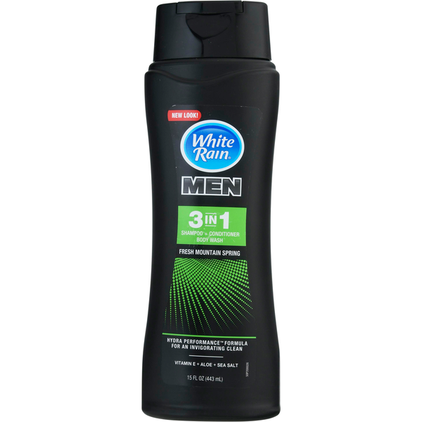 Champú, Acondicionador y Gel de Ducha Fresh Mountain Spring de White Rain