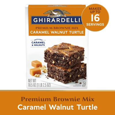 Ghirardelli Caramel Walnut Premium Brownie Mix