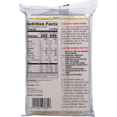 Wel-Pac Chow Mein Noodles for Stir-Fry Dishes