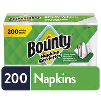 Serviettes en papier Bounty, blanches, 200 unités