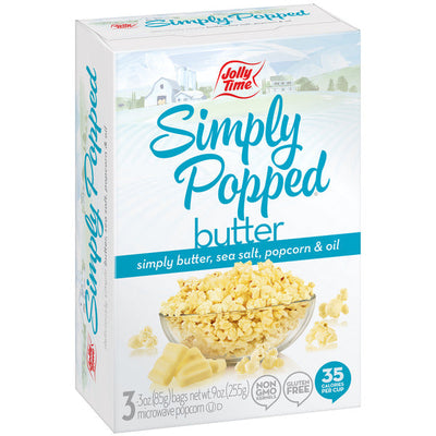 Jolly Time Simply Popped Butter Palomitas de Maíz para Microondas