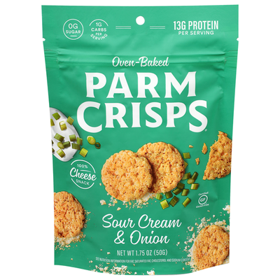 ParmCrisps Oven-Baked Sour Cream & Onion Cheese Snack