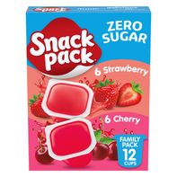 Snack Pack Zero Sugar Strawberry and Cherry Gummies