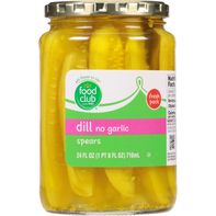 Food Club Cornichons à l'aneth en bâtonnets - Sans ail