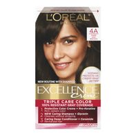 L'Oreal Creme Permanent Triple Care Hair Color, 4A