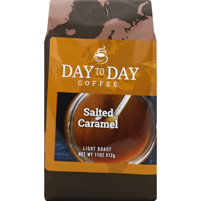 Day to Day Coffee, Ground, Light Roast, Salted Caramel