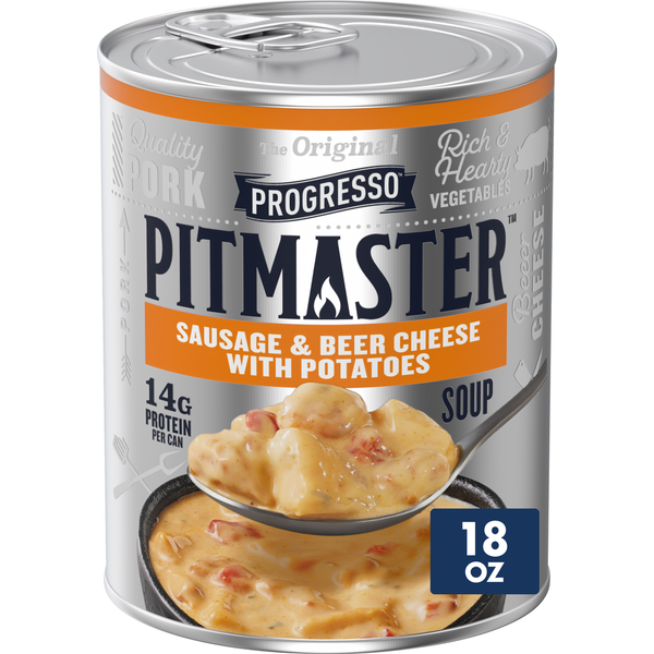 Progresso Pitmaster Sausage and Beer Cheese Soup
