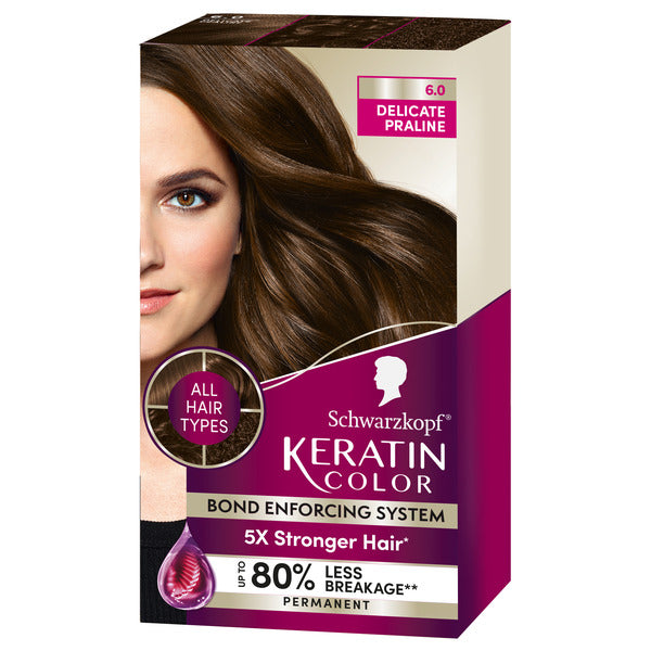 Tinte para el cabello Schwarzkopf Keratin 6.0 Praliné Delicado