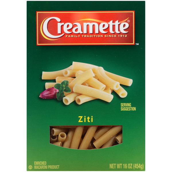 Creamette Ziti - Pasta Premium para Creaciones Culinarias
